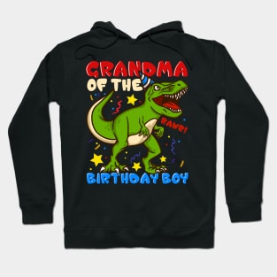 Grandma Of The Birthday Boy - Prehistoric Granny Hoodie